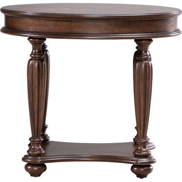 Oval End Table