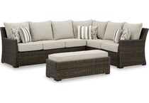 brown outdoor furniture   