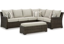 brown outdoor furniture   