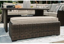 brown outdoor furniture   