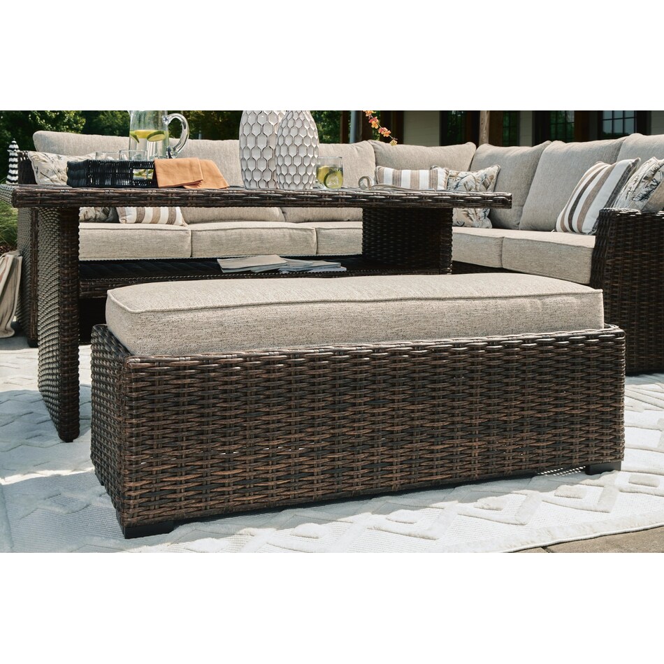 brown outdoor furniture   