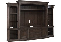 brown wall units   