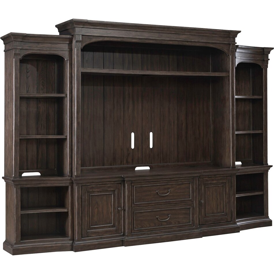 brown wall units   