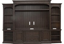 brown wall units   
