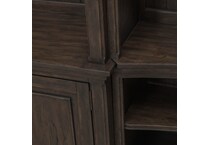 brown wall units   