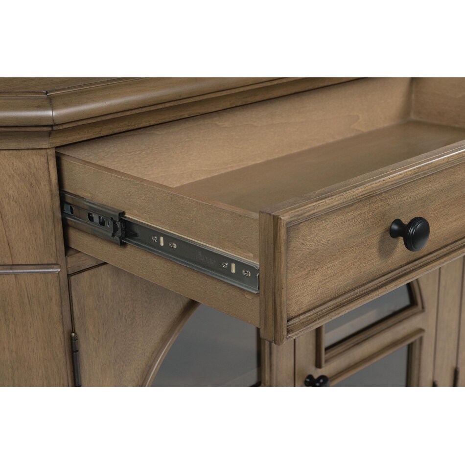 brown wall units   