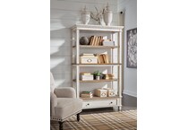 brown white wall units   