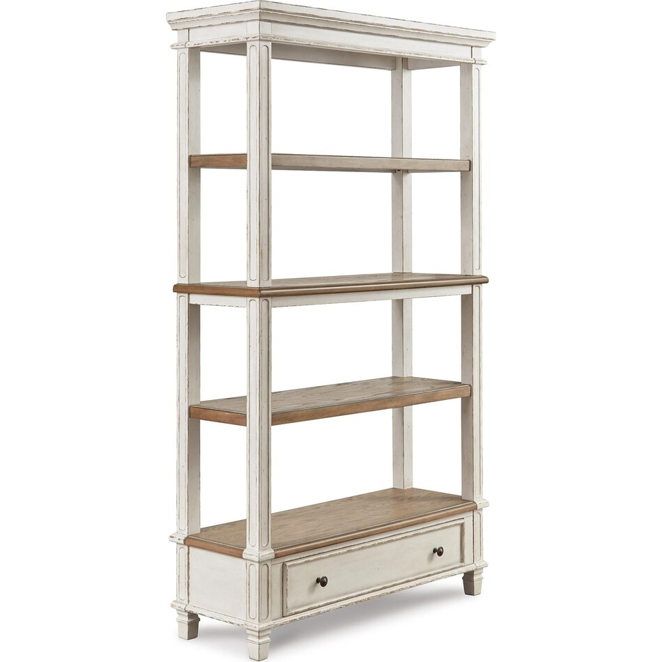 brown white wall units   