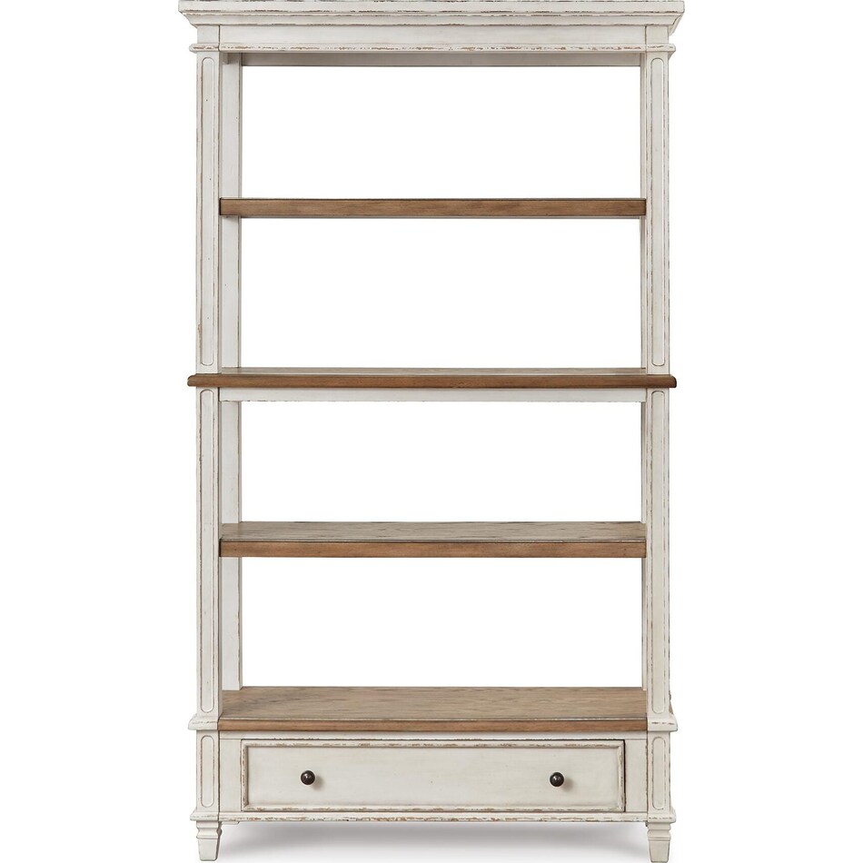 brown white wall units   