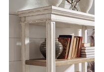 brown white wall units   