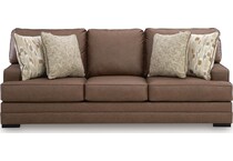 caramel fabric living room groups   
