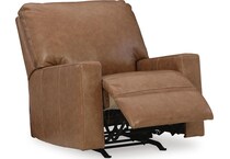 caramel fabric recliners   