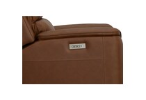 caramel leather recliner   