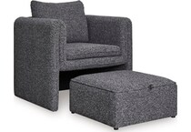 charcoal black occasional chairs   