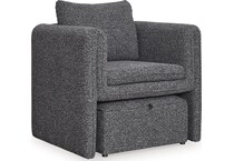 charcoal black occasional chairs   