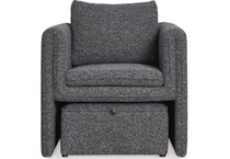 charcoal black occasional chairs   
