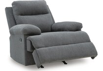 charcoal fabric recliners   