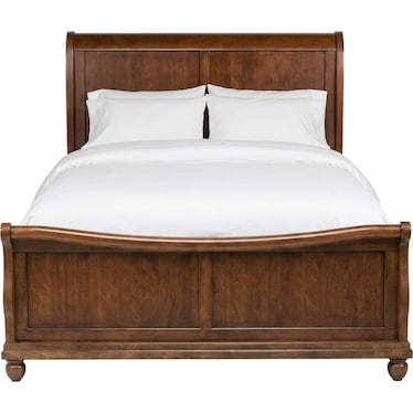 Rustic Traditions Sleigh Bed- Rustic Cherry