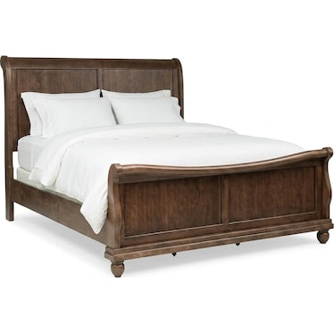 Rustic Traditions Sleigh Bed- Rustic Cherry