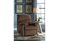 chocolate fabric recliners   