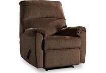 chocolate fabric recliners   