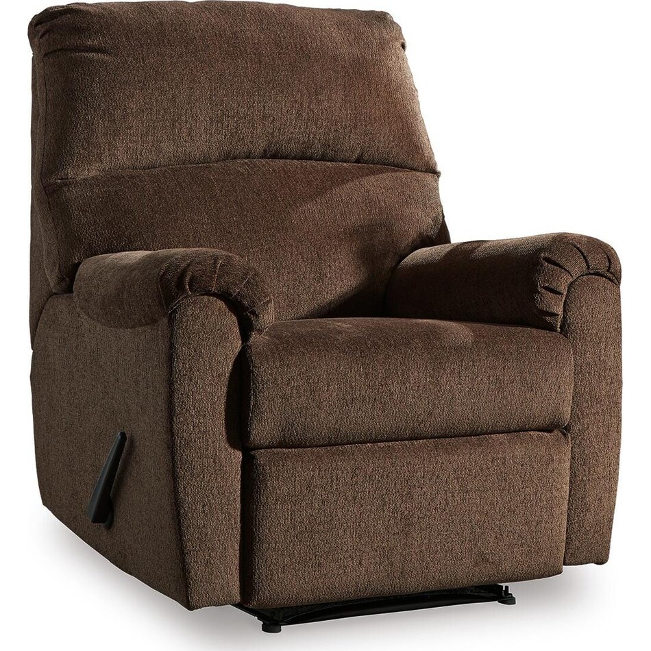 chocolate fabric recliners   