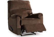 chocolate fabric recliners   