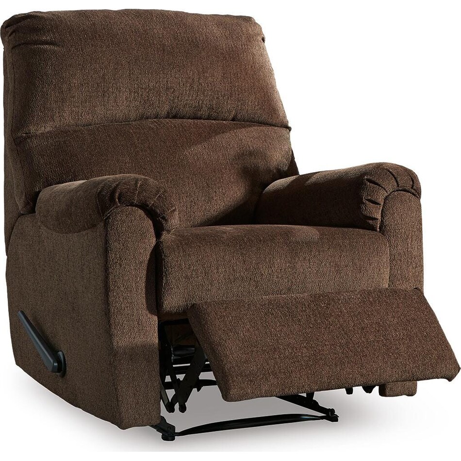 chocolate fabric recliners   
