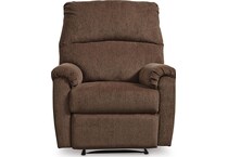chocolate fabric recliners   