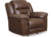 chocolate fabric recliners   