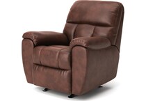 chocolate leather recliner   