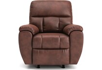 chocolate leather recliner   