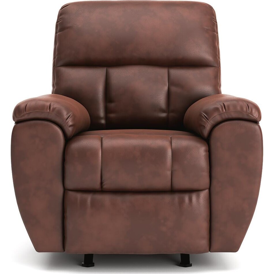 chocolate leather recliner   