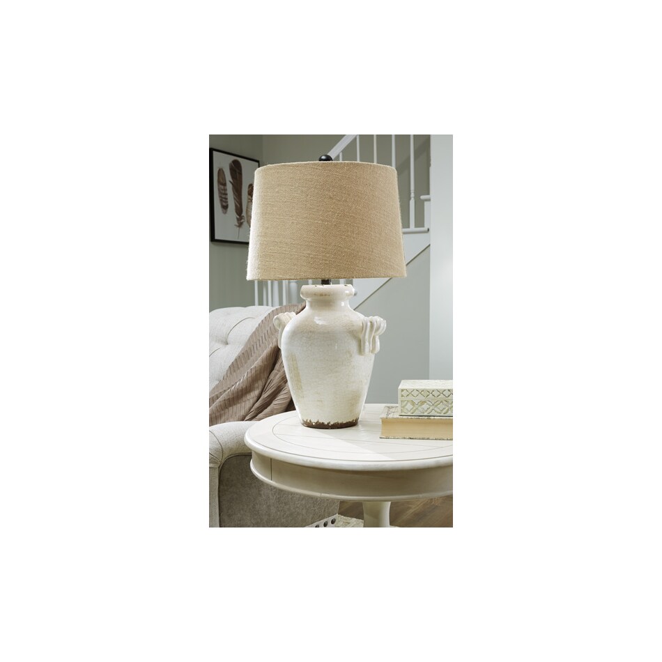 cream lamps   