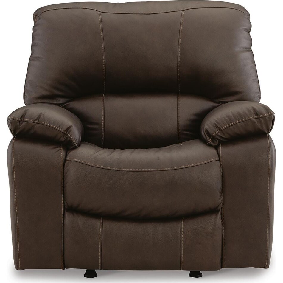 dark brown leather recliner   