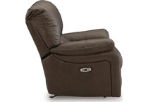 dark brown leather recliner   