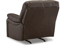 dark brown leather recliner   