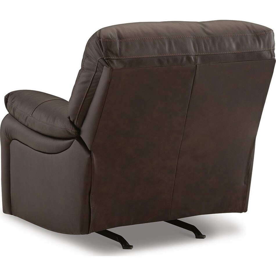dark brown leather recliner   