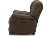 dark brown leather recliner   