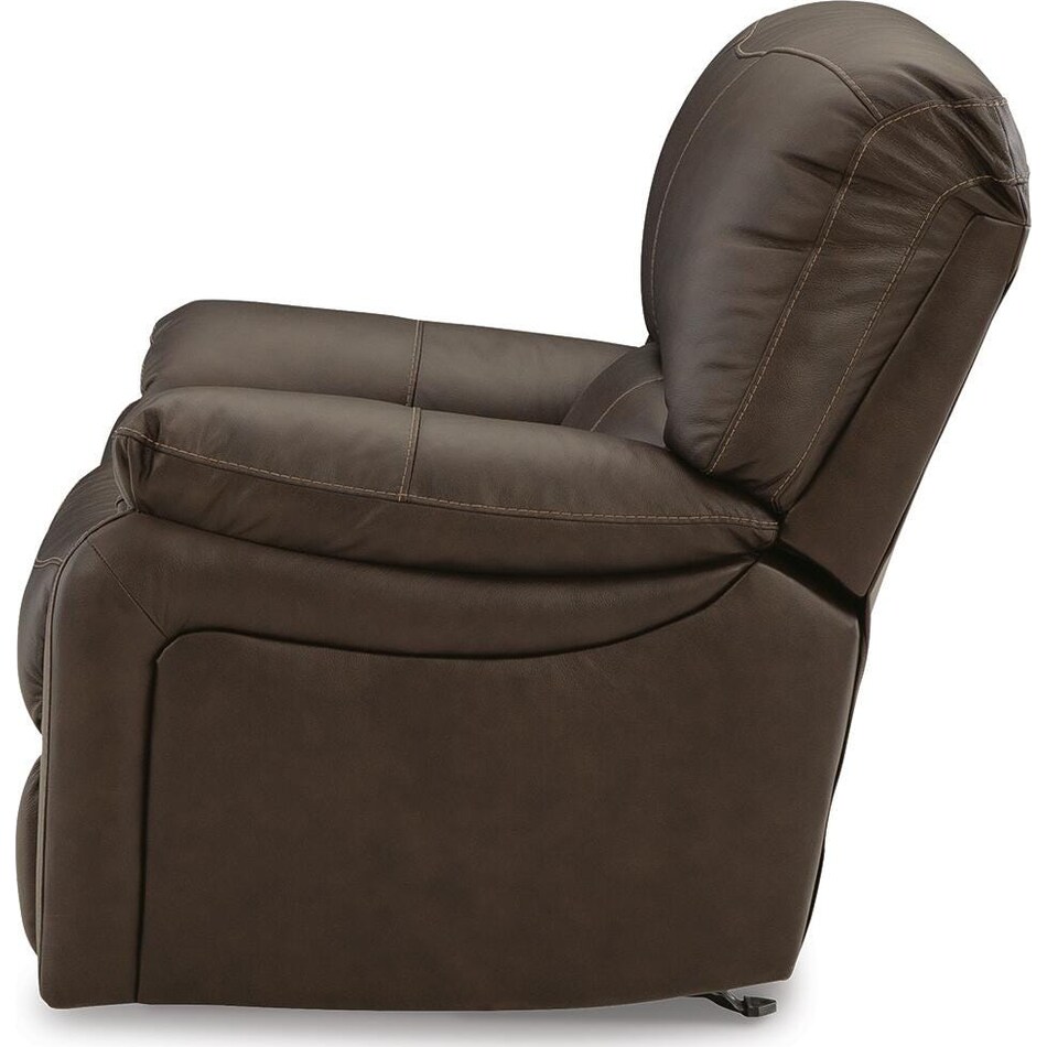 dark brown leather recliner   
