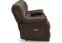 dark brown leather upholstery   