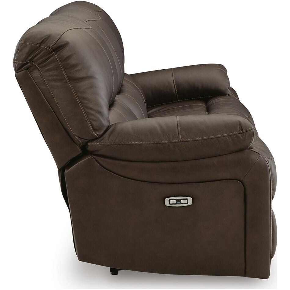 dark brown leather upholstery   