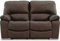 dark brown leather upholstery   
