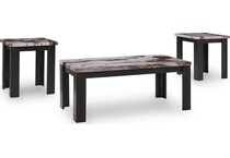dark brown occasional tables   