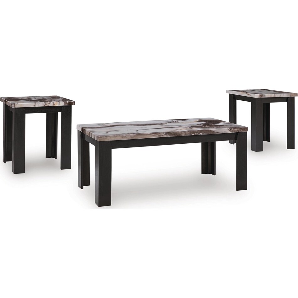 dark brown occasional tables   