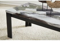 dark brown occasional tables   