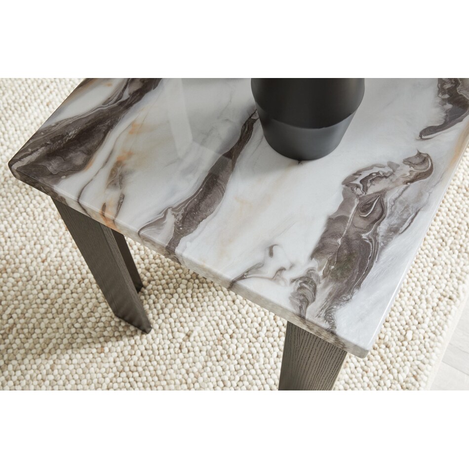 dark brown occasional tables   
