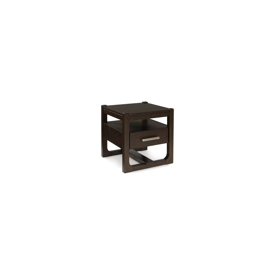 dark brown occasional tables   
