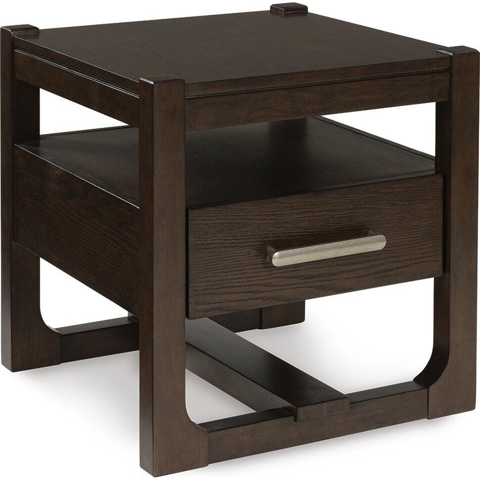 dark brown occasional tables   