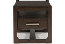 dark brown occasional tables   